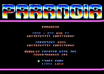 Paranoia (F) (128K) (1994)-Amstrad CPC